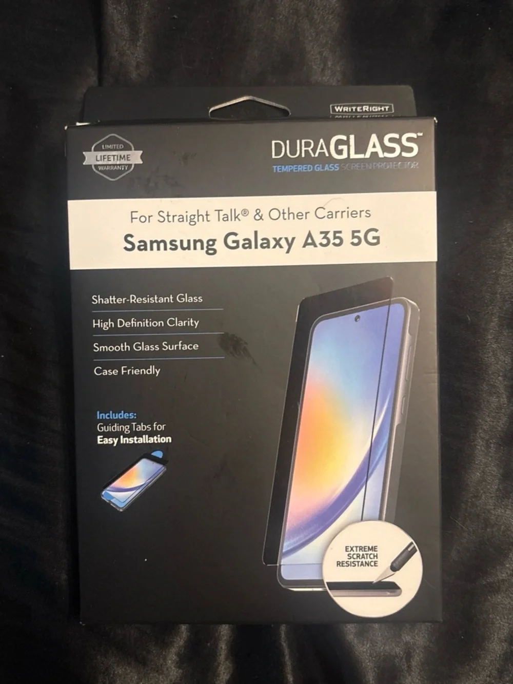 Tempered Glass Screen Protector for Samsung Galaxy A35 5G - Black